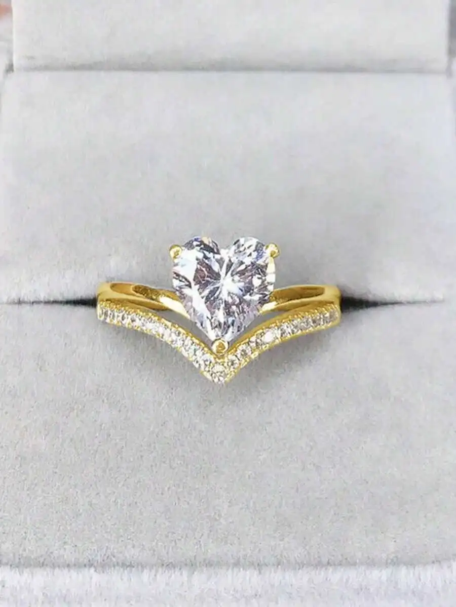 Heart Shape Cubic Zirconia Ring For Women Engagement Wedding Party Valentine Gift
Heart Shape Cubic Zirconia Ring For Women Engagement Wedding Party Valentine Gift