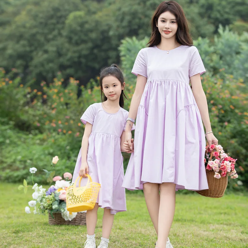 Like Mother Like Daughter Loose Dresses Mom and Baby Girl Short Sleeve Dress Mommy and Me Matching Outfit Women Cotton Clothing
Like Mother Like Daughter Loose Dresses Mom and Baby Girl Short Sleeve Dress Mommy and Me Matching Outfit Women Cotton Clothing