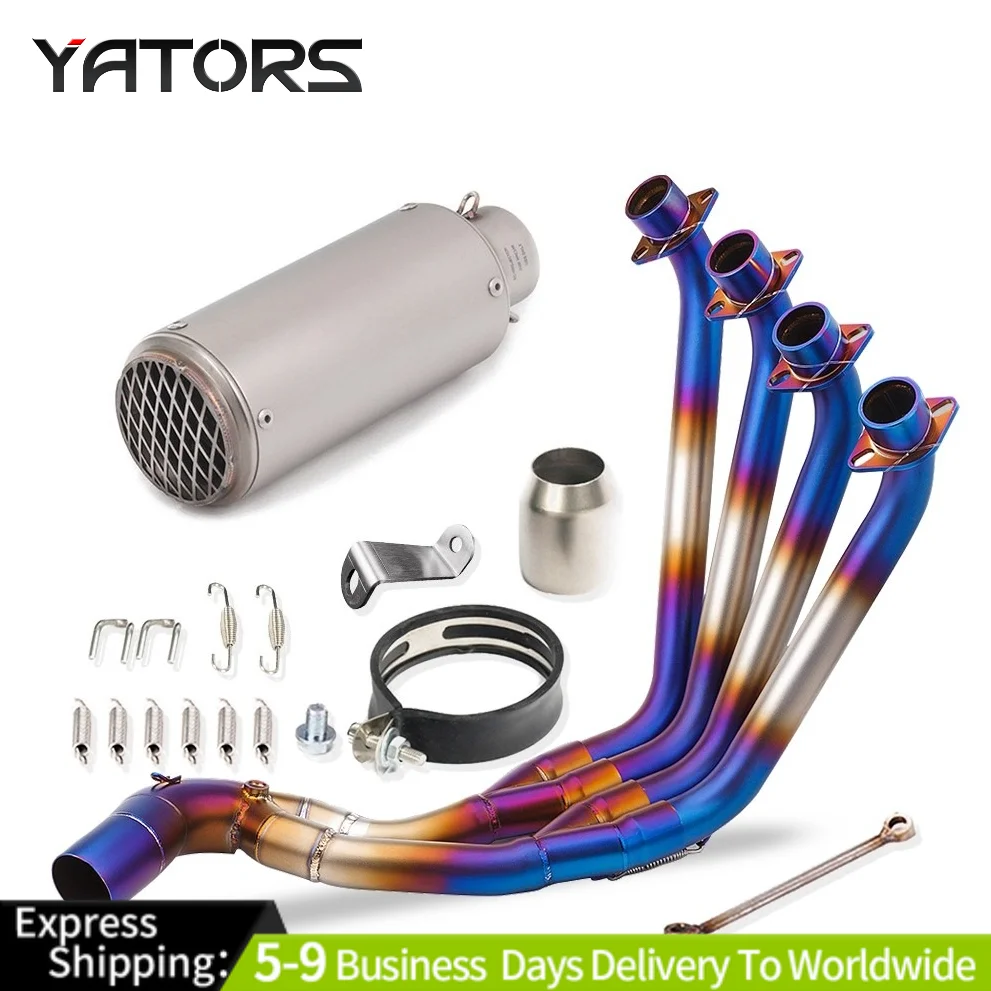 For Honda CBR650F/R CB650F CB650R 2014-23 Whole Exhaust Pipes Slip On Escape Blue Exhaust Systems
For Honda CBR650F/R CB650F CB650R 2014-23 Whole Exhaust Pipes Slip On Escape Blue Exhaust Systems