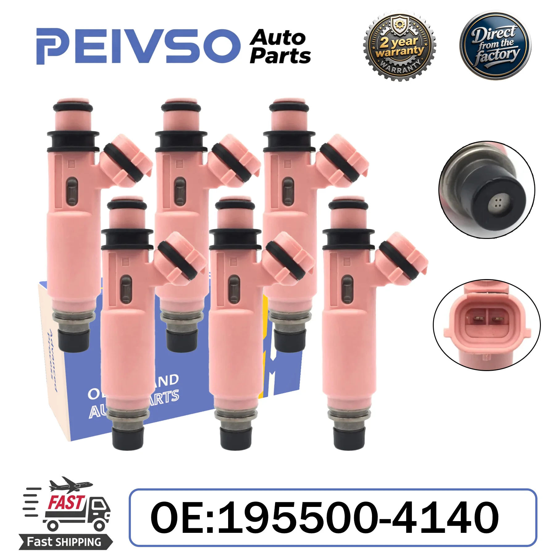 PEIVSO 6PCS/LOT High Quality 195500-4140 Fuel Injectors For Mitsubishi Pajero Sport 6G72 3.0 V6
PEIVSO 6PCS/LOT High Quality 195500-4140 Fuel Injectors For Mitsubishi Pajero Sport 6G72 3.0 V6