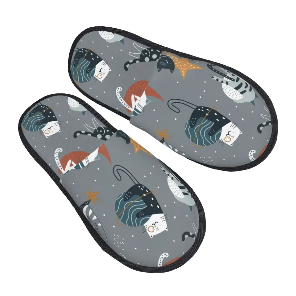Winter Women Men Non-Slip Flat Slippers Funny Cats In Space Indoor Fur Soft Warm Shoes
Winter Women Men Non-Slip Flat Slippers Funny Cats In Space Indoor Fur Soft Warm Shoes