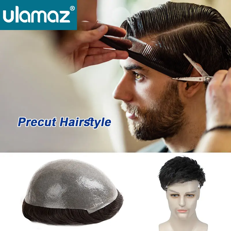 Precut Thin Skin Hair System Men's Wig 0.04-0.06mm Undetectable Male Hair Prosthesis Human Hair Haircut Toupee Natural Hairstyle
Precut Thin Skin Hair System Men's Wig 0.04-0.06mm Undetectable Male Hair Prosthesis Human Hair Haircut Toupee Natural Hairstyle