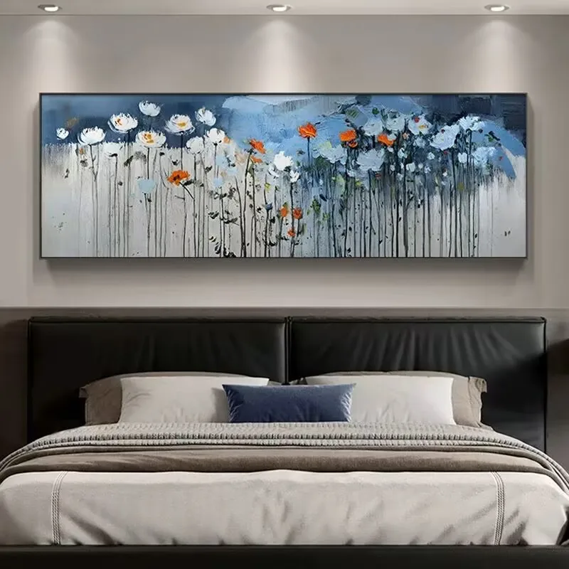 Light luxury Abstract Texture Hanging Painting,Blue Flowers Hand Drawn Frameless Canvas Oil Painting,Wall Decor Art,Sofa Poster
Light luxury Abstract Texture Hanging Painting,Blue Flowers Hand Drawn Frameless Canvas Oil Painting,Wall Decor Art,Sofa Poster