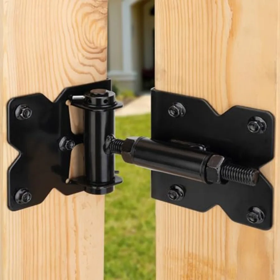 pcs Self Closing Gate Hinges Heavy Duty Hardware for Wooden Fence Gates Vinyl, 90 Degree Adjustable Spring Gate Door Hinges Kit
pcs Self Closing Gate Hinges Heavy Duty Hardware for Wooden Fence Gates Vinyl, 90 Degree Adjustable Spring Gate Door Hinges Kit