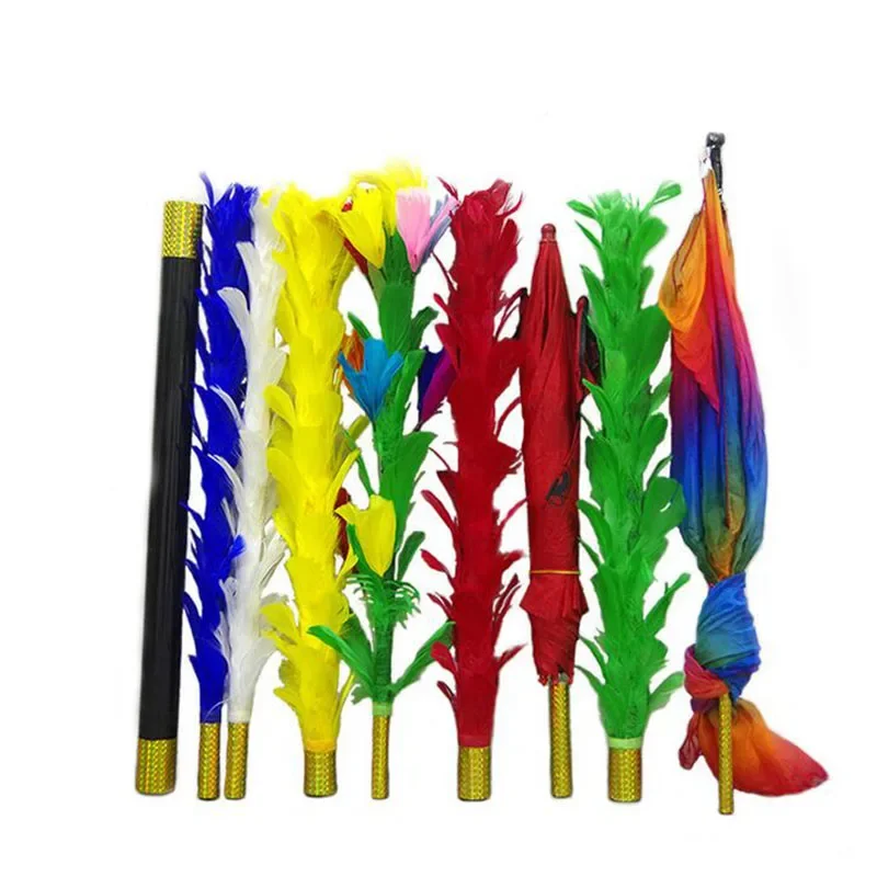 Feather Sticks Variation Magic Tricks Fether Flower to Umbrella/bouquet/Flag Magician Stage Gimmicks Illusions Mentalism Props
Feather Sticks Variation Magic Tricks Fether Flower to Umbrella/bouquet/Flag Magician Stage Gimmicks Illusions Mentalism Props