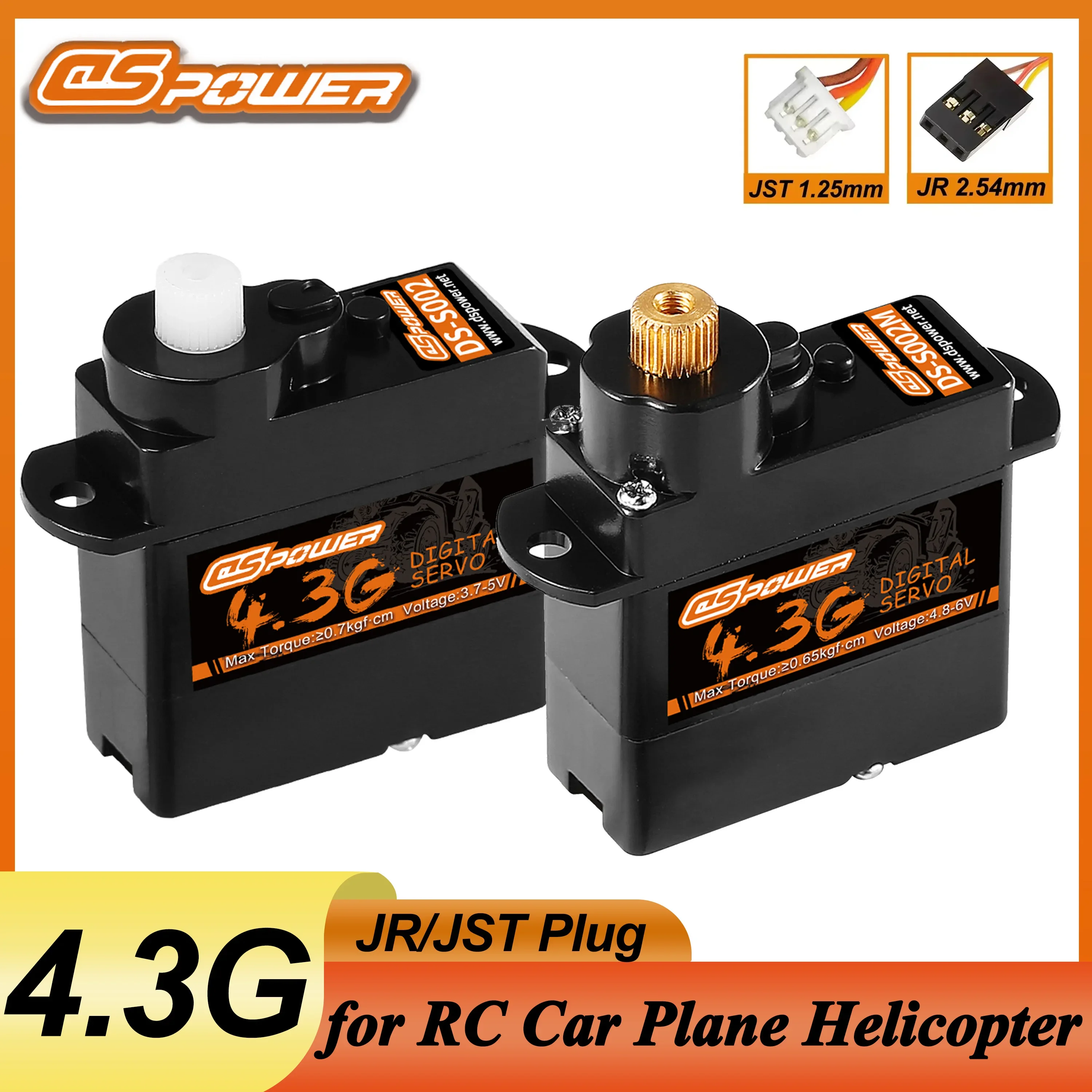 DSpower 4.3g Plastic/Metal Gear Digital Coreless Mini Servo for 1/24 RC Plane Helicopter 1/24 WLtoys A959 A969 SCX24 Trx4m Trx6
DSpower 4.3g Plastic/Metal Gear Digital Coreless Mini Servo for 1/24 RC Plane Helicopter 1/24 WLtoys A959 A969 SCX24 Trx4m Trx6