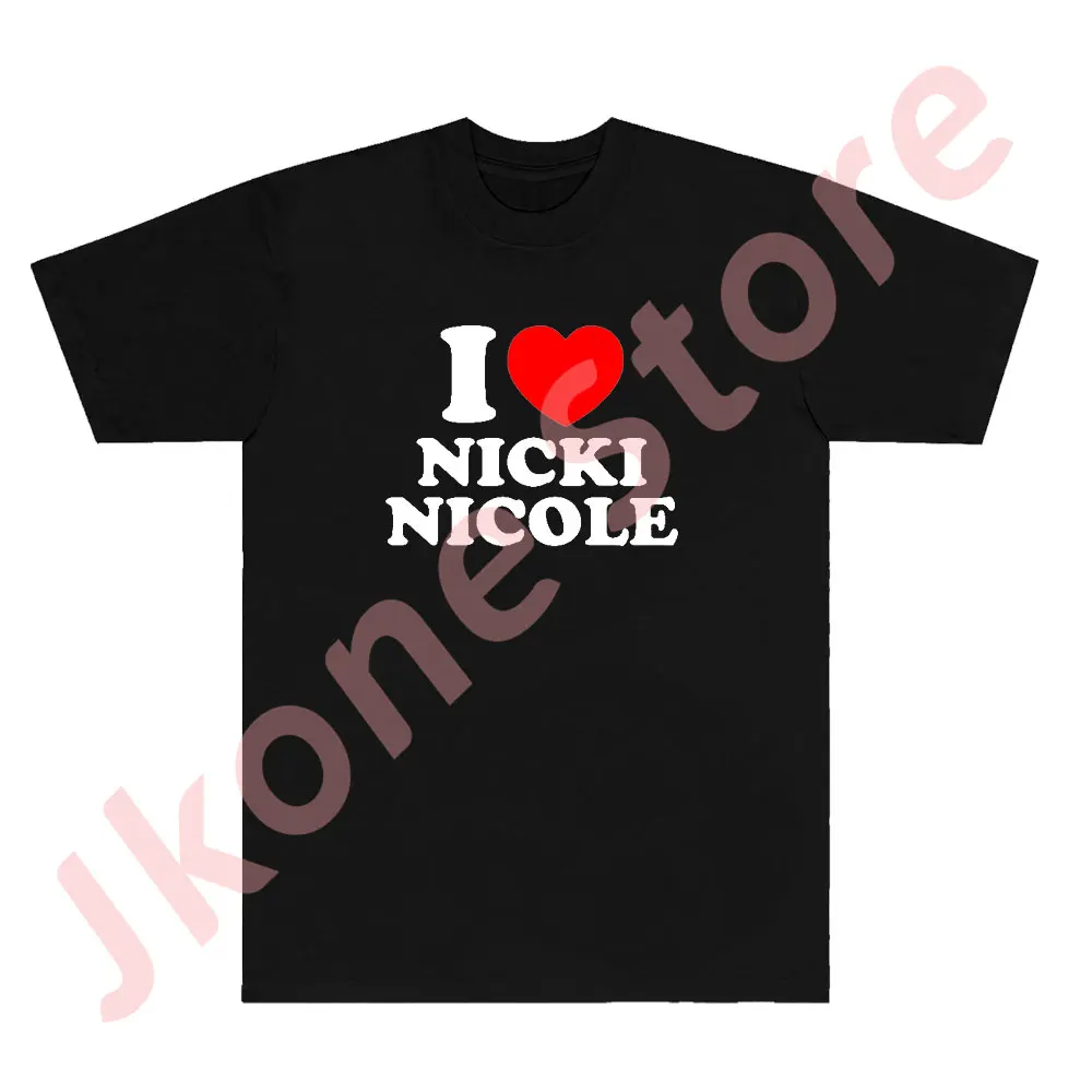 Футболки I Love Nicki Nicole, уличная одежда Alma Tour Merch, модная повседневная футболка унисекс с коротким рукавом
Футболки I Love Nicki Nicole, уличная одежда Alma Tour Merch, модная повседневная футболка унисекс с коротким рукавом