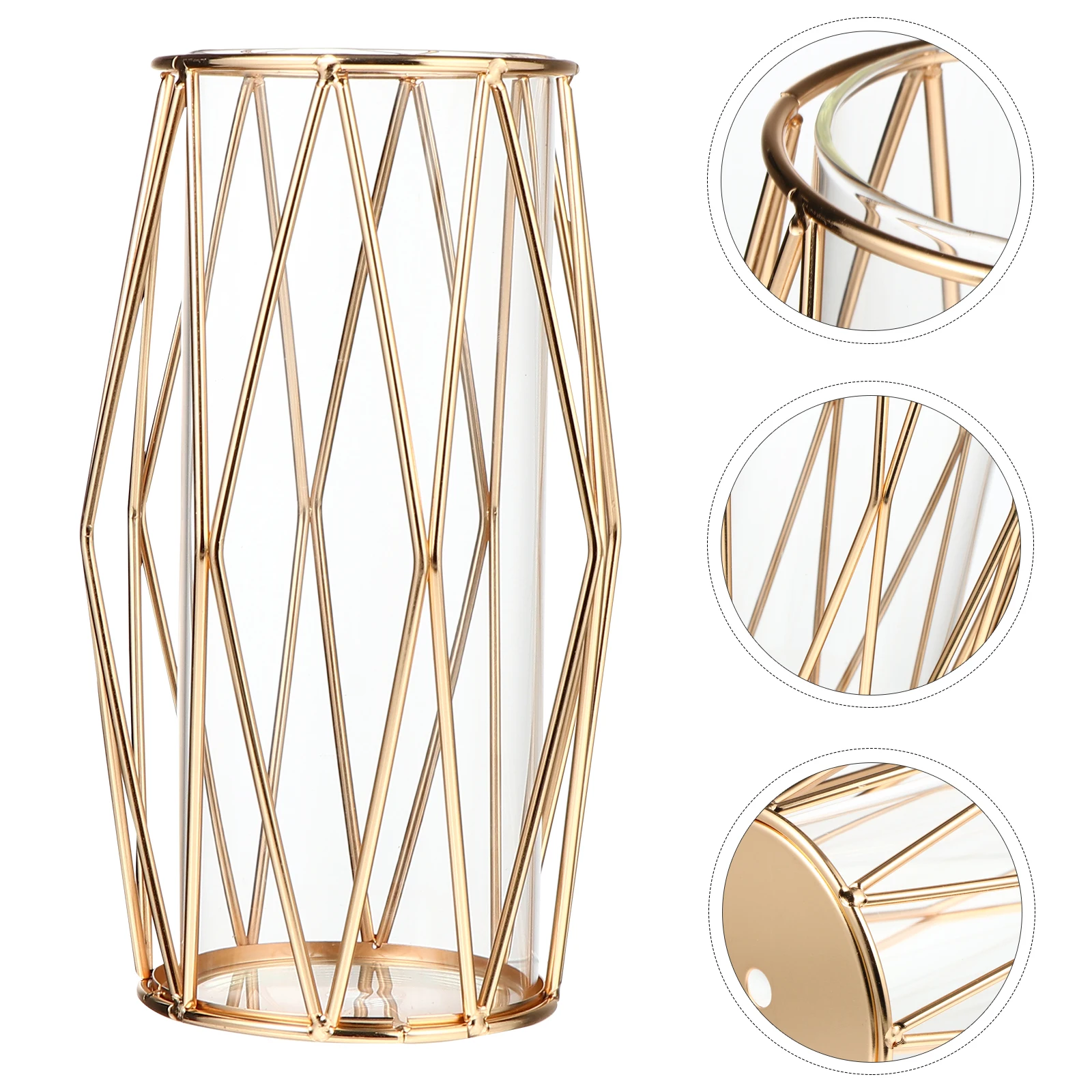 1Pcs Iron Art Glass Vase Hydroponic Container Water Planter Air Plant Decoration Gift Water Planter Glass Vase Ornament
1Pcs Iron Art Glass Vase Hydroponic Container Water Planter Air Plant Decoration Gift Water Planter Glass Vase Ornament