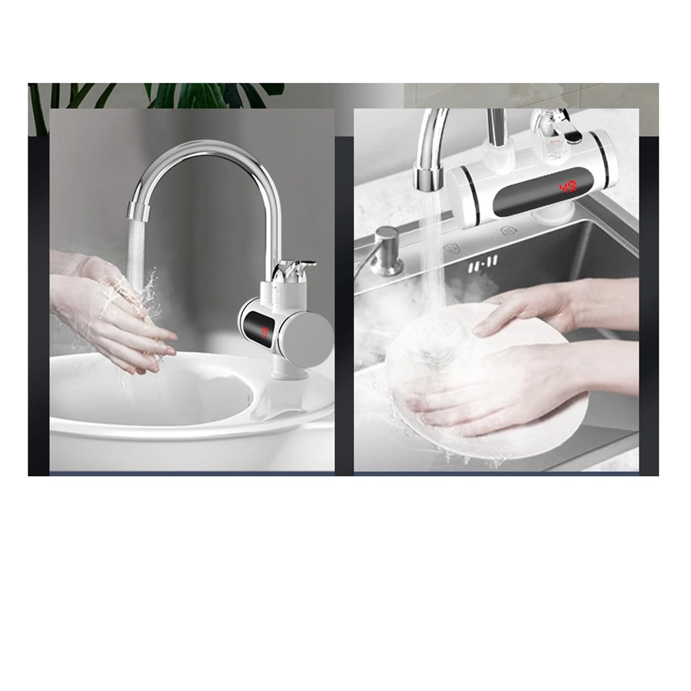 KEKA Electric Hot And Cold Water Heater Faucet Quick Heating Tap Conector For Faucet 3000W US Plug
KEKA Electric Hot And Cold Water Heater Faucet Quick Heating Tap Conector For Faucet 3000W US Plug