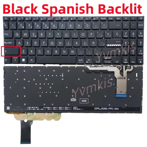 Spanish/SP Keyboard for ASUS Vivobook K3504V K3504VA S3504YA S3504VA S3504Y S3504V M3504Y K3605V K3605VC K3605ZC k3605z V3605VC