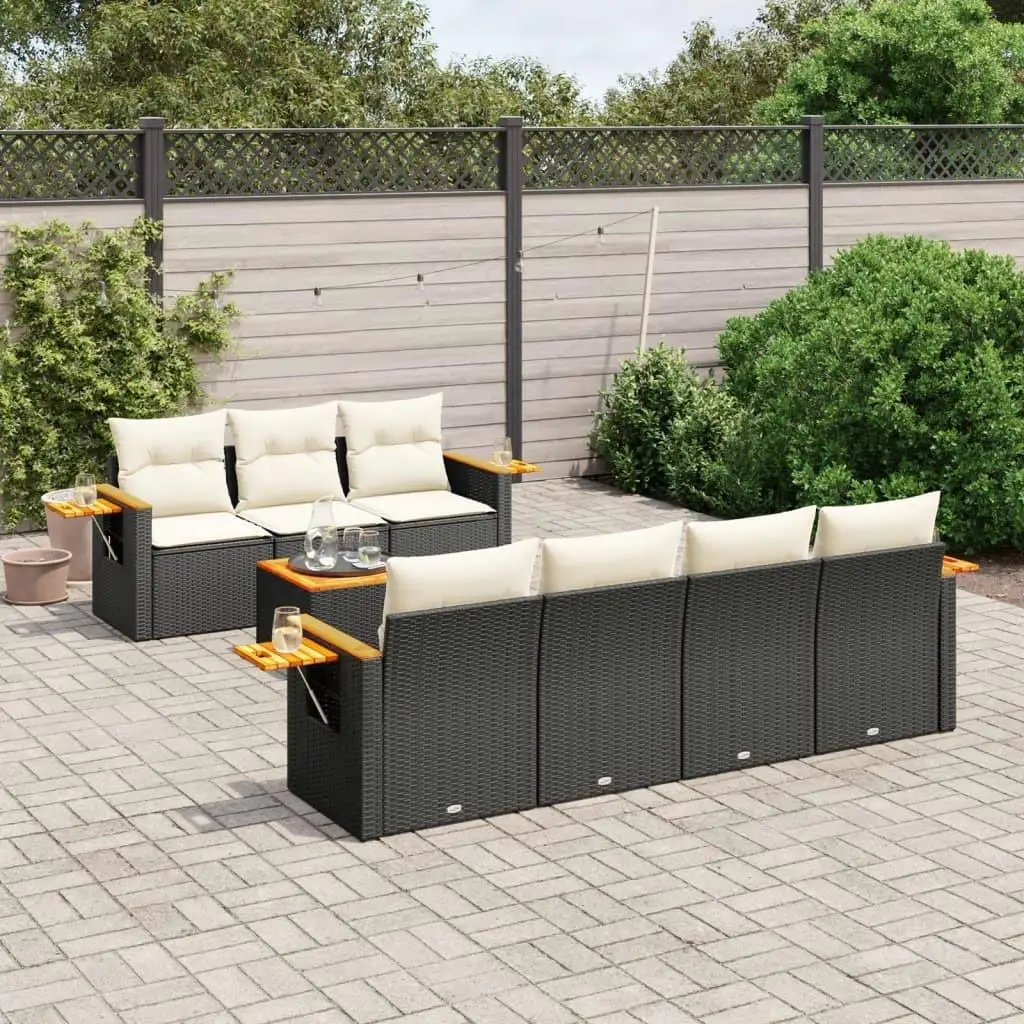 Elegant Garden Sofa Set Black and Cream White Outdoor Furniture Comfortable Seating for Patio Balcony or Yard
Elegant Garden Sofa Set Black and Cream White Outdoor Furniture Comfortable Seating for Patio Balcony or Yard