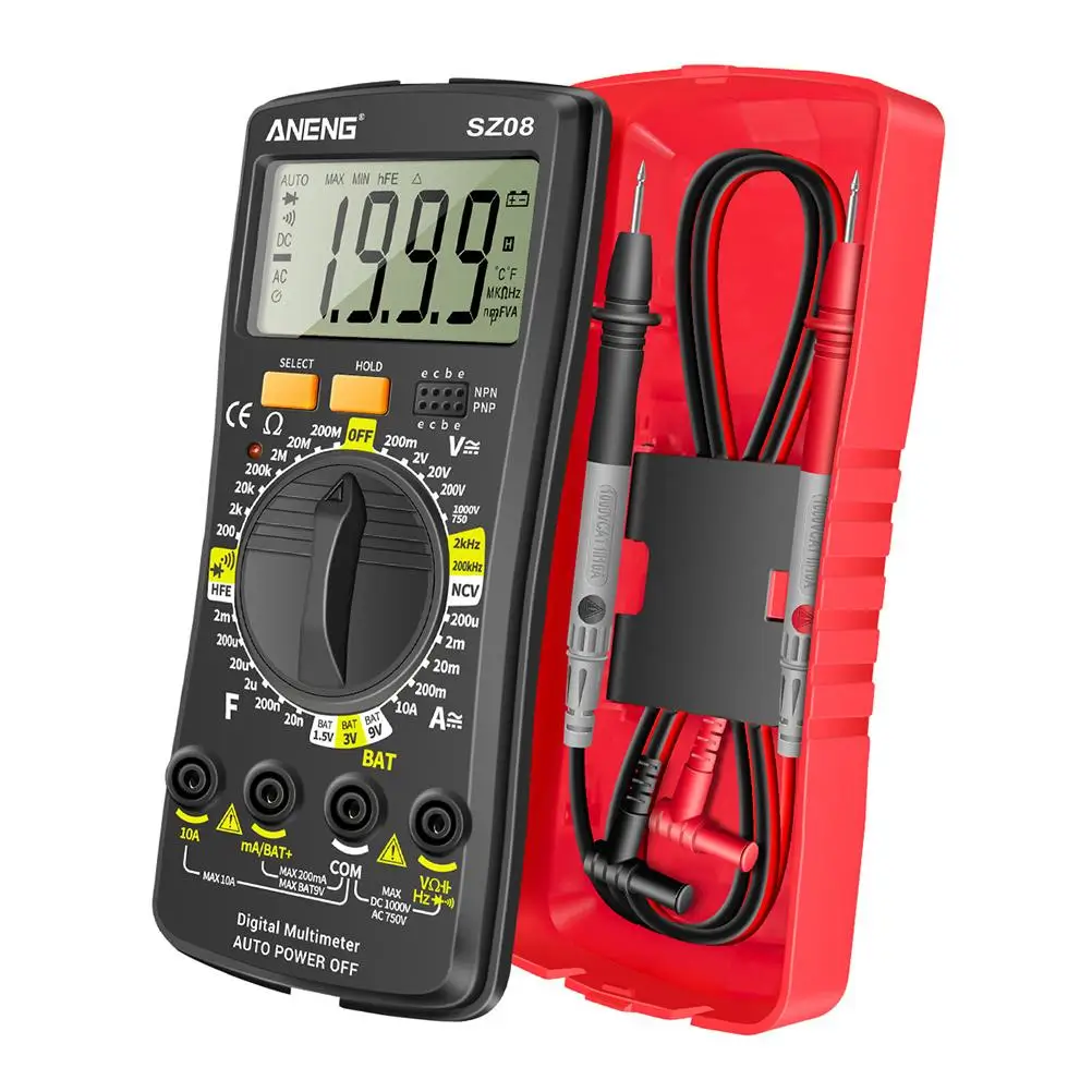 Digital Multimeter Voltmeter Capacitance Tester Portable Electrical Repair Tool ABS Safety Design Easy Operation Automotive
Digital Multimeter Voltmeter Capacitance Tester Portable Electrical Repair Tool ABS Safety Design Easy Operation Automotive