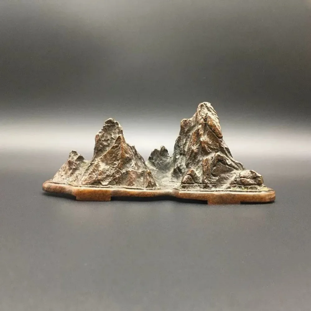 Antique Solid Brass Mini Rockery Statue Carved Bonsai Mountain Desk Decor Tea Pet Home Office Gift
Antique Solid Brass Mini Rockery Statue Carved Bonsai Mountain Desk Decor Tea Pet Home Office Gift