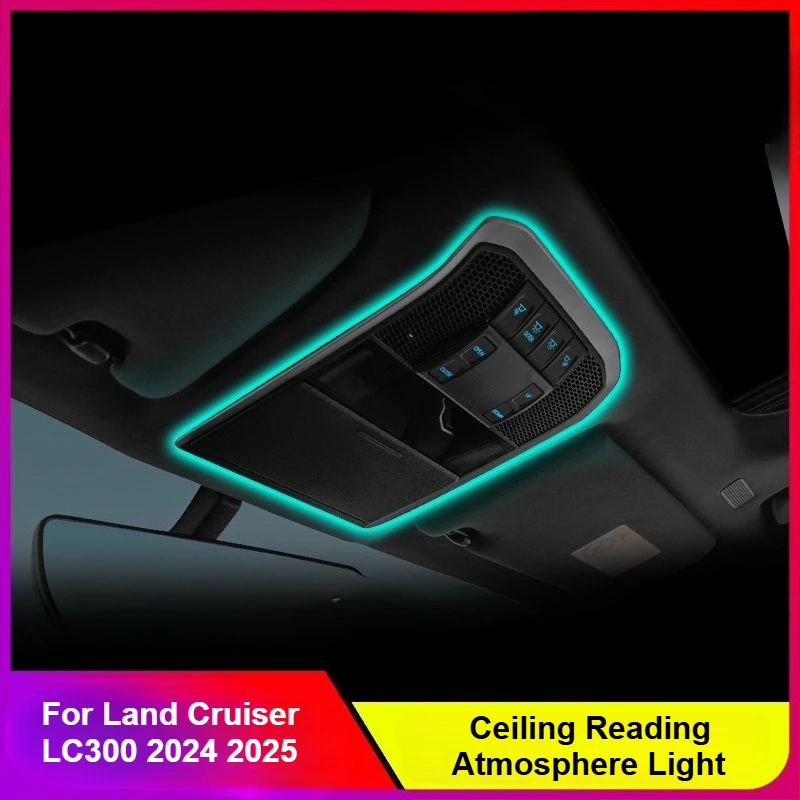Потолочный светодиодный светильник для чтения и создания атмосферы, разноцветная лампа для интерьера Land Cruiser LC300 2024-2025, аксессуар для модификации салона
Потолочный светодиодный светильник для чтения и создания атмосферы, разноцветная лампа для интерьера Land Cruiser LC300 2024-2025, аксессуар для модификации салона