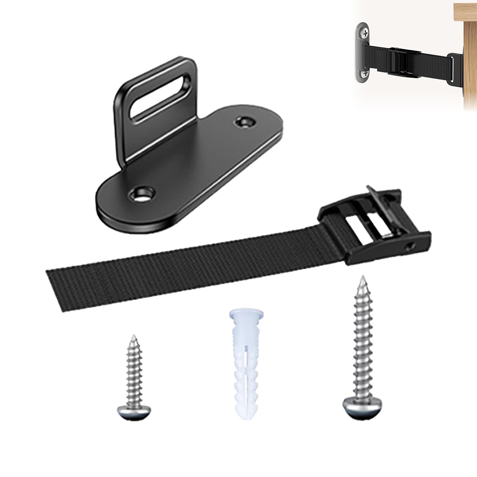 Anti Tipping Adjustable Furniture Anchor Straps Kit with Wall Mounting for Wardrobes Dressers Bookshelves Heavy Duty Security
Anti Tipping Adjustable Furniture Anchor Straps Kit with Wall Mounting for Wardrobes Dressers Bookshelves Heavy Duty Security