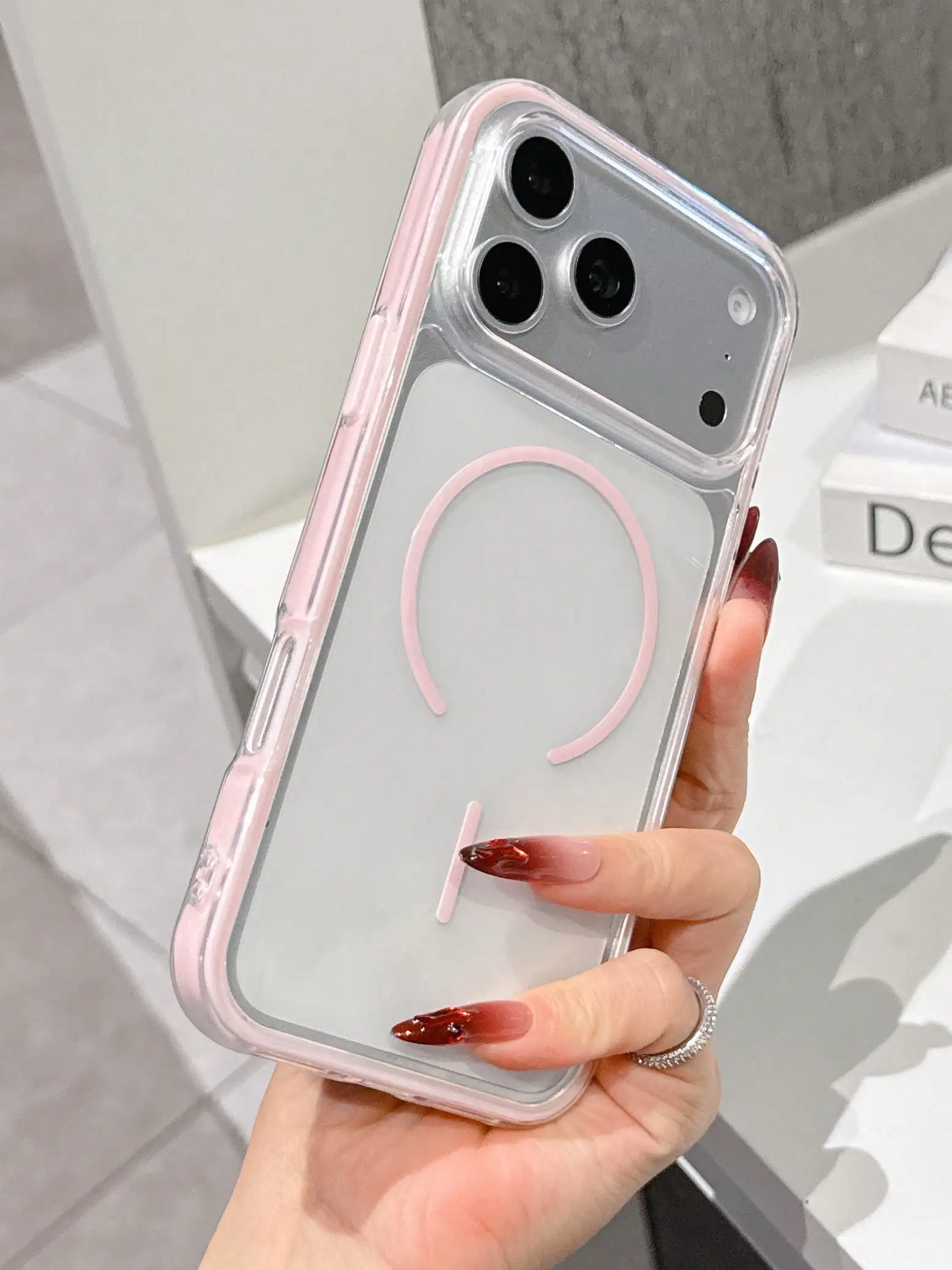 Pink Magnetic Luxury Cute Transparent Shockproof Silicone Magnetic Silicone Phone Premium Case Magnetic Wireless Charging Colorb
Pink Magnetic Luxury Cute Transparent Shockproof Silicone Magnetic Silicone Phone Premium Case Magnetic Wireless Charging Colorb