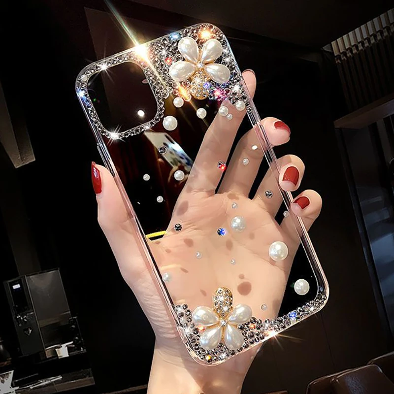 For iPhone 17 Pro Max Case Clear Diamond Pearl Phone Case for iPhone 11 12 13 14 15 16 17 Pro Max Casing Bling Protective Cover
For iPhone 17 Pro Max Case Clear Diamond Pearl Phone Case for iPhone 11 12 13 14 15 16 17 Pro Max Casing Bling Protective Cover