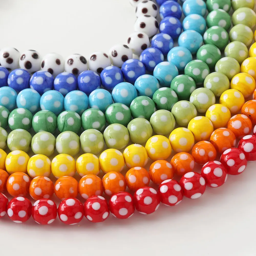 10PCS Coloured glaze Glass Speckle Beads Beaded for Jewelry Making Necklace Components DIY Bracelet Handmade Supplies 12mm
10PCS Coloured glaze Glass Speckle Beads Beaded for Jewelry Making Necklace Components DIY Bracelet Handmade Supplies 12mm