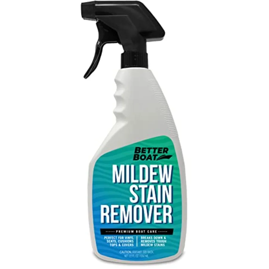 Mold and Mildew Stain Remover 22oz Spray for Fabric Vinyl Tile Grout, Removes Mold Stains on Boat Seats Bathroom Shower Patio F
Mold and Mildew Stain Remover 22oz Spray for Fabric Vinyl Tile Grout, Removes Mold Stains on Boat Seats Bathroom Shower Patio F