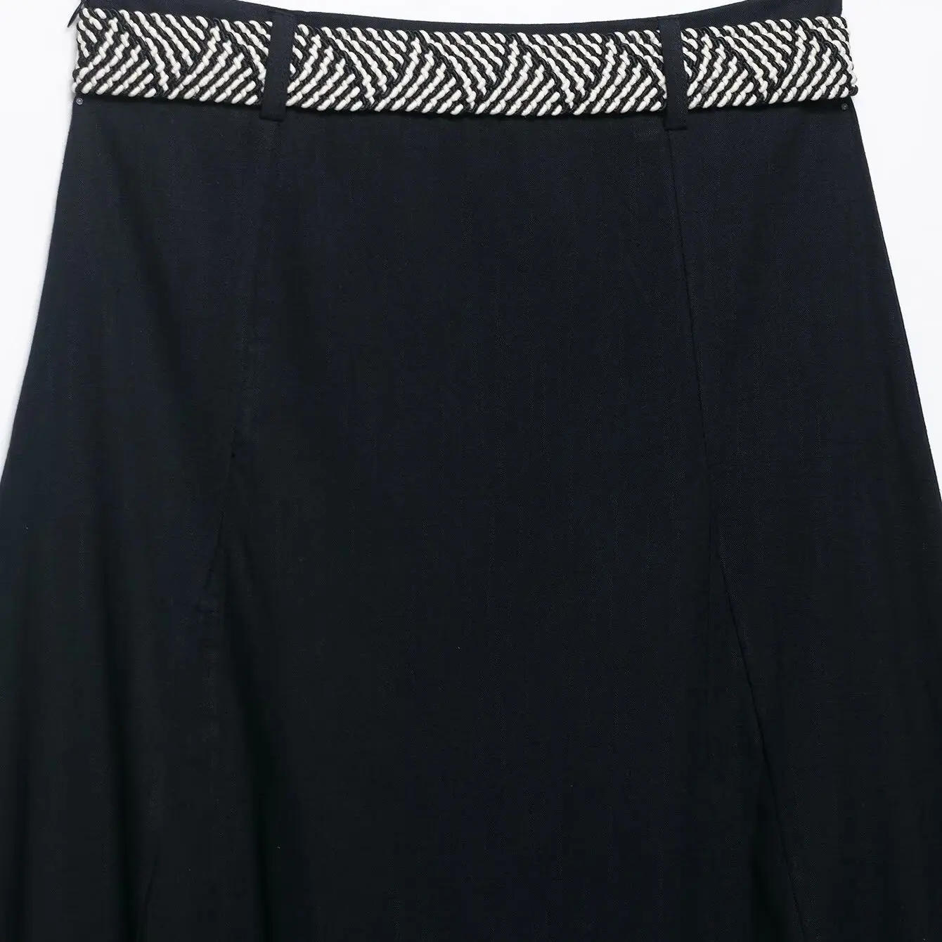 High Waist Mixed Linen Midi Skirt with Belt Versatile Women's Faion Commute A-Line Skirt Loose Fit Pure Color 2025 Autumn
High Waist Mixed Linen Midi Skirt with Belt Versatile Women's Faion Commute A-Line Skirt Loose Fit Pure Color 2025 Autumn