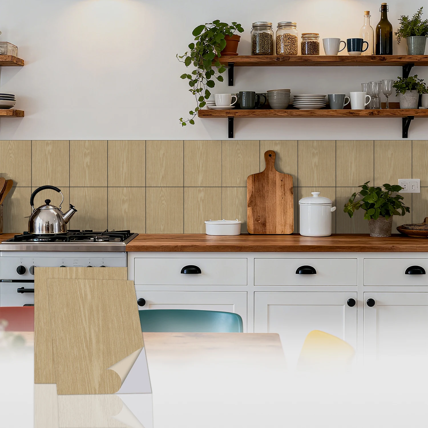 Wood Pattern Tile Stickers, Easy to Stick & Residue-Free Removable Wall Decals for Accent Walls & Furniture
Wood Pattern Tile Stickers, Easy to Stick & Residue-Free Removable Wall Decals for Accent Walls & Furniture