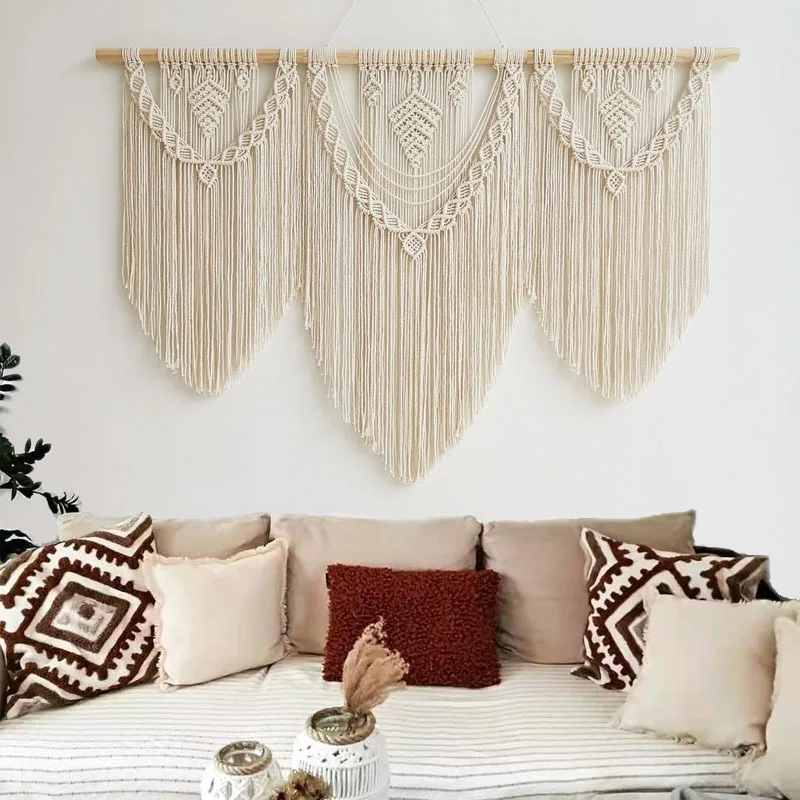 Tenunan Tangan Macrame Hiasan Dinding Permadani Katun Bohemian Tirai Permadani dengan Rumbai Besar Latar Belakang Pernikahan
Tenunan Tangan Macrame Hiasan Dinding Permadani Katun Bohemian Tirai Permadani dengan Rumbai Besar Latar Belakang Pernikahan