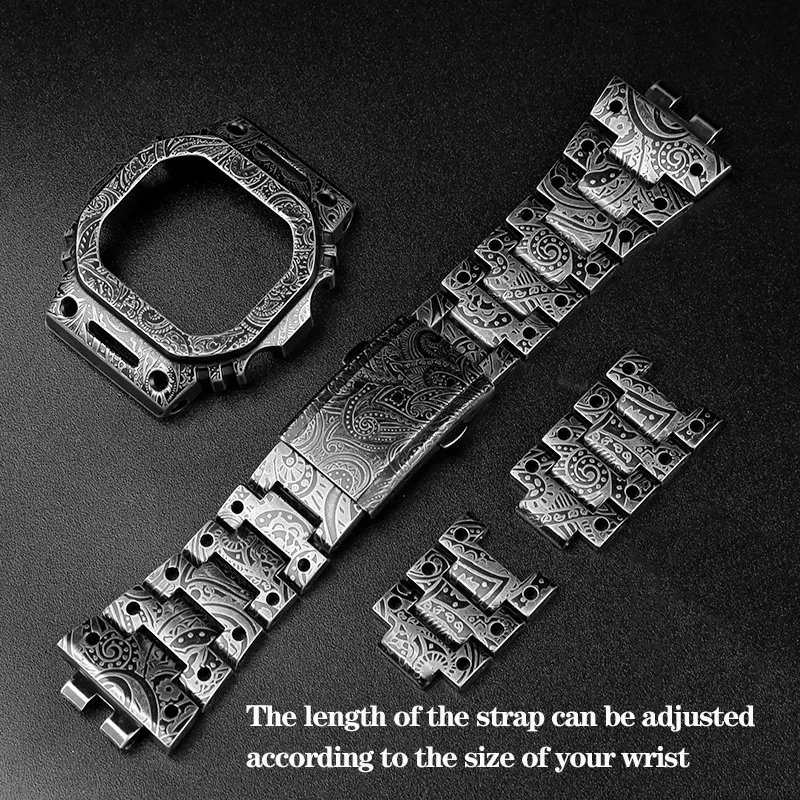 For C-asio GMW-B5000 Series Vintage Distressed Metal Case Stainless Steel Watch Strap Screw Tools Luxury Retro Bezel Watchband
For C-asio GMW-B5000 Series Vintage Distressed Metal Case Stainless Steel Watch Strap Screw Tools Luxury Retro Bezel Watchband