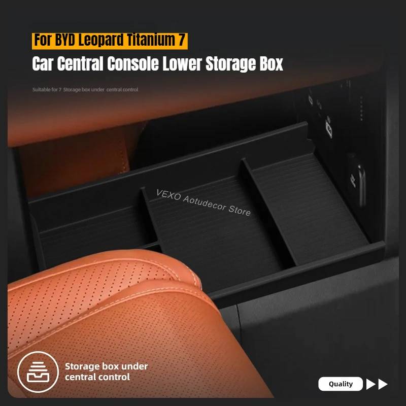 For BYD Formula Leopard Titanium 7 2025 Car Central Console Lower Storage Box Electric Vehicle Stowing Tidying Organizer Tray
For BYD Formula Leopard Titanium 7 2025 Car Central Console Lower Storage Box Electric Vehicle Stowing Tidying Organizer Tray