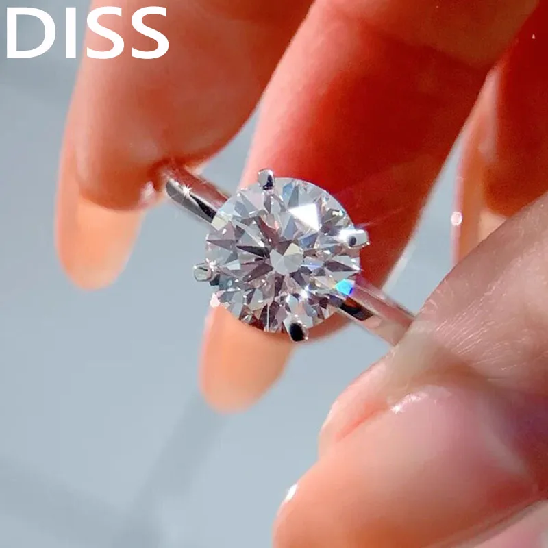 1 2 3 4 5 6Carat Real Au780 18K White Gold Ring Round shape Moissanite Diamond Women Engagement Anniversary Wedding Ring
1 2 3 4 5 6Carat Real Au780 18K White Gold Ring Round shape Moissanite Diamond Women Engagement Anniversary Wedding Ring