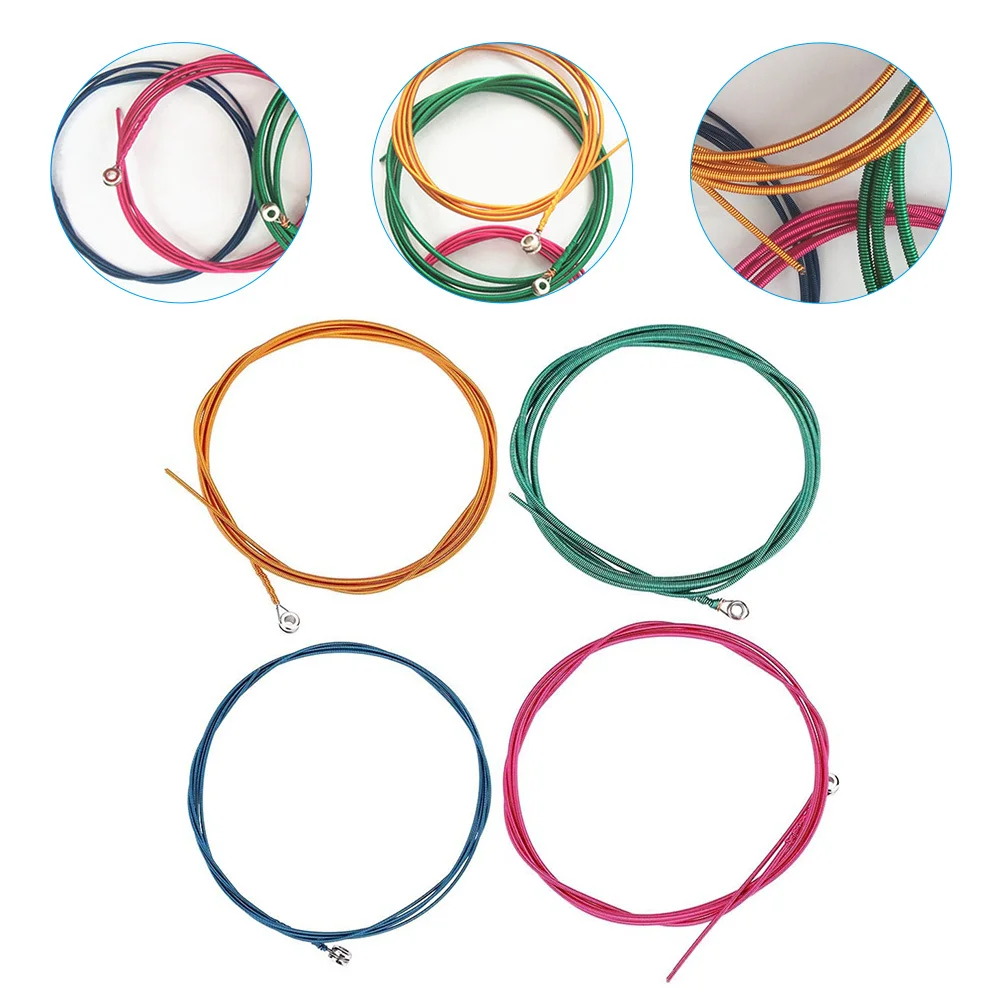 4Pcs Bass Guitar Strings Replacement Durable Stainless Steel Nickel Alloy Colorful Set Easy Installation Universal Guitar
4Pcs Bass Guitar Strings Replacement Durable Stainless Steel Nickel Alloy Colorful Set Easy Installation Universal Guitar