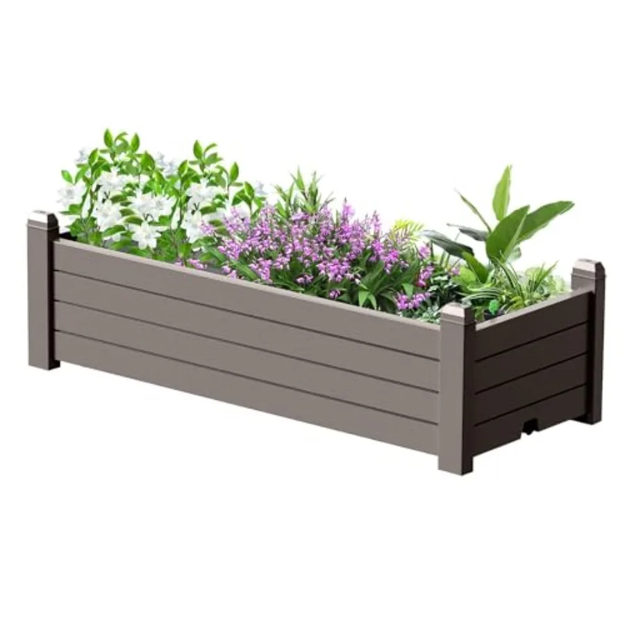Elevated Raised Garden Bed Outdoor Large Resin Patio Planter Box Stand Divisible with Drain Plug Water Monitor for Plants Veget
Elevated Raised Garden Bed Outdoor Large Resin Patio Planter Box Stand Divisible with Drain Plug Water Monitor for Plants Veget