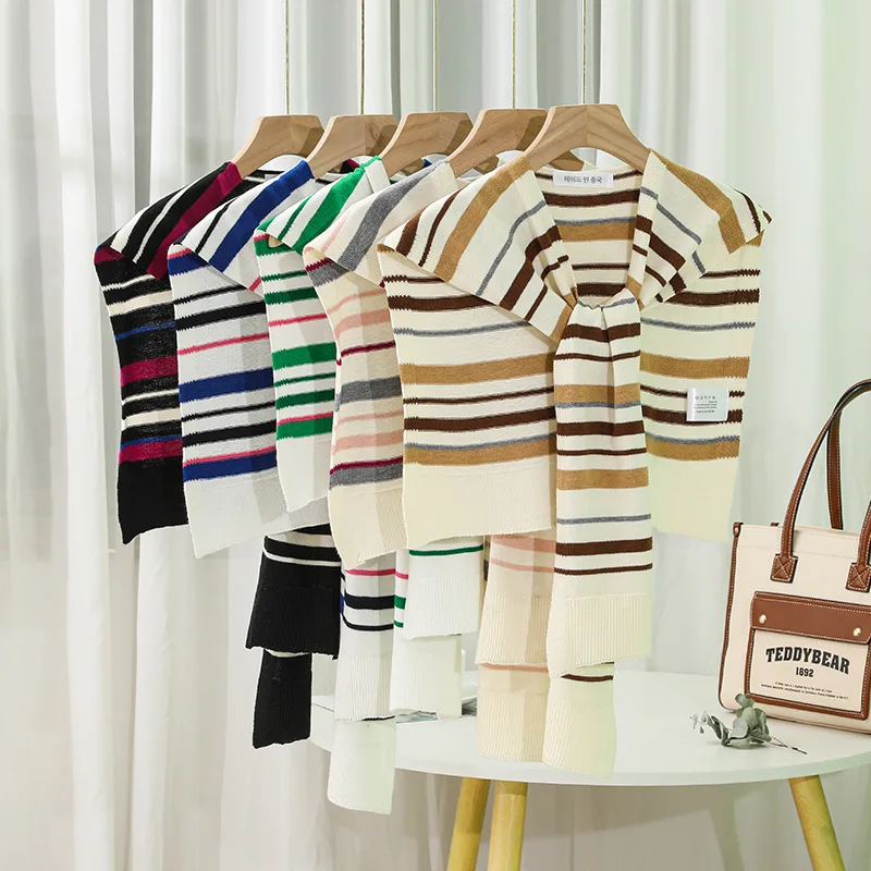 Fashion Stripe Womens Shawl Fake Collar Shirt False Collars Woman Detachable Collar Scarfs For Ladies Clothes Accessories Ties
Fashion Stripe Womens Shawl Fake Collar Shirt False Collars Woman Detachable Collar Scarfs For Ladies Clothes Accessories Ties