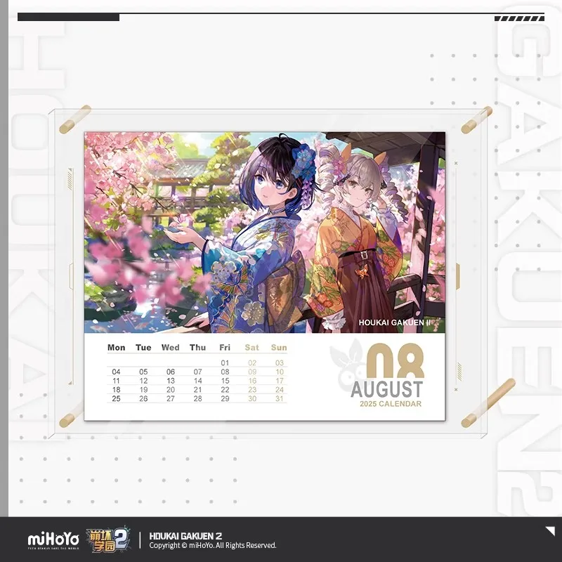Official miHoYo Houkai Gakuen II Genuine Anime 2025 Calendar Acrylic Calendar Game Peripheral Desktop Decoration Gift
Official miHoYo Houkai Gakuen II Genuine Anime 2025 Calendar Acrylic Calendar Game Peripheral Desktop Decoration Gift