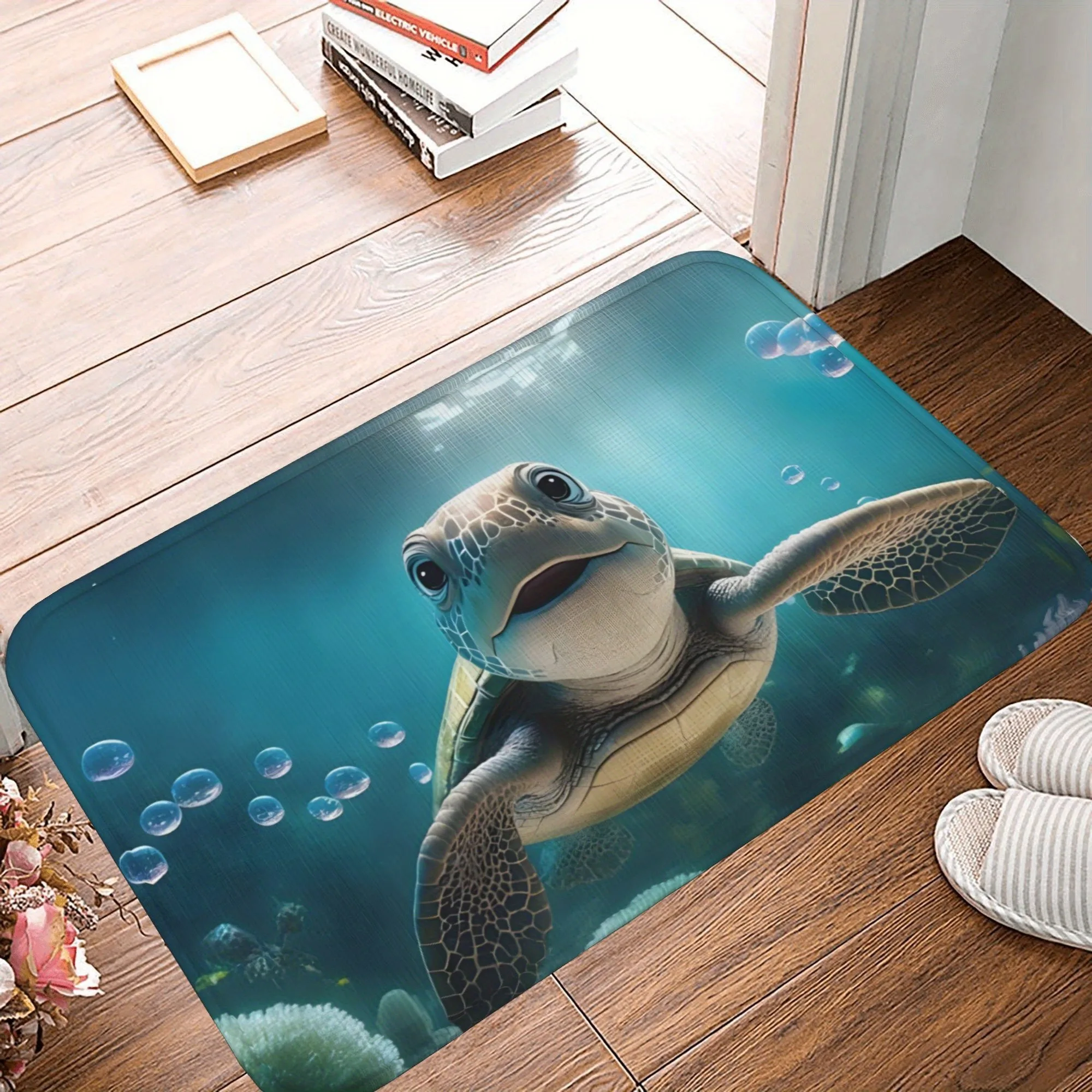 1PC Sea Turtle in Underwater Kitchen Rug Non-Slip Door Mat Pop design Bathroom Rug Bath Mat Carpet for Home Sink Laundry Decor
1PC Sea Turtle in Underwater Kitchen Rug Non-Slip Door Mat Pop design Bathroom Rug Bath Mat Carpet for Home Sink Laundry Decor