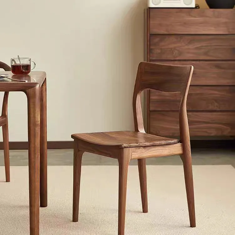 North American black walnut dining chair household dining table Nordic all solid wood modern simple back
North American black walnut dining chair household dining table Nordic all solid wood modern simple back