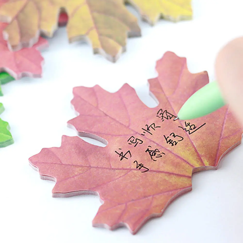 Flexible Glue Reusable Memo Stickers Simulated Leaf Shaped Notepads Premium Paper Lightweight for School
Flexible Glue Reusable Memo Stickers Simulated Leaf Shaped Notepads Premium Paper Lightweight for School