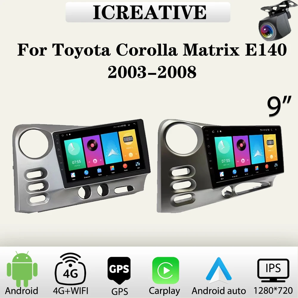 Car Radio Android for Toyota Corolla Matrix E140 2003-2008 Multimedia Player 2din Car Stereo Autoradio Head Unit Navigation GPS
Car Radio Android for Toyota Corolla Matrix E140 2003-2008 Multimedia Player 2din Car Stereo Autoradio Head Unit Navigation GPS