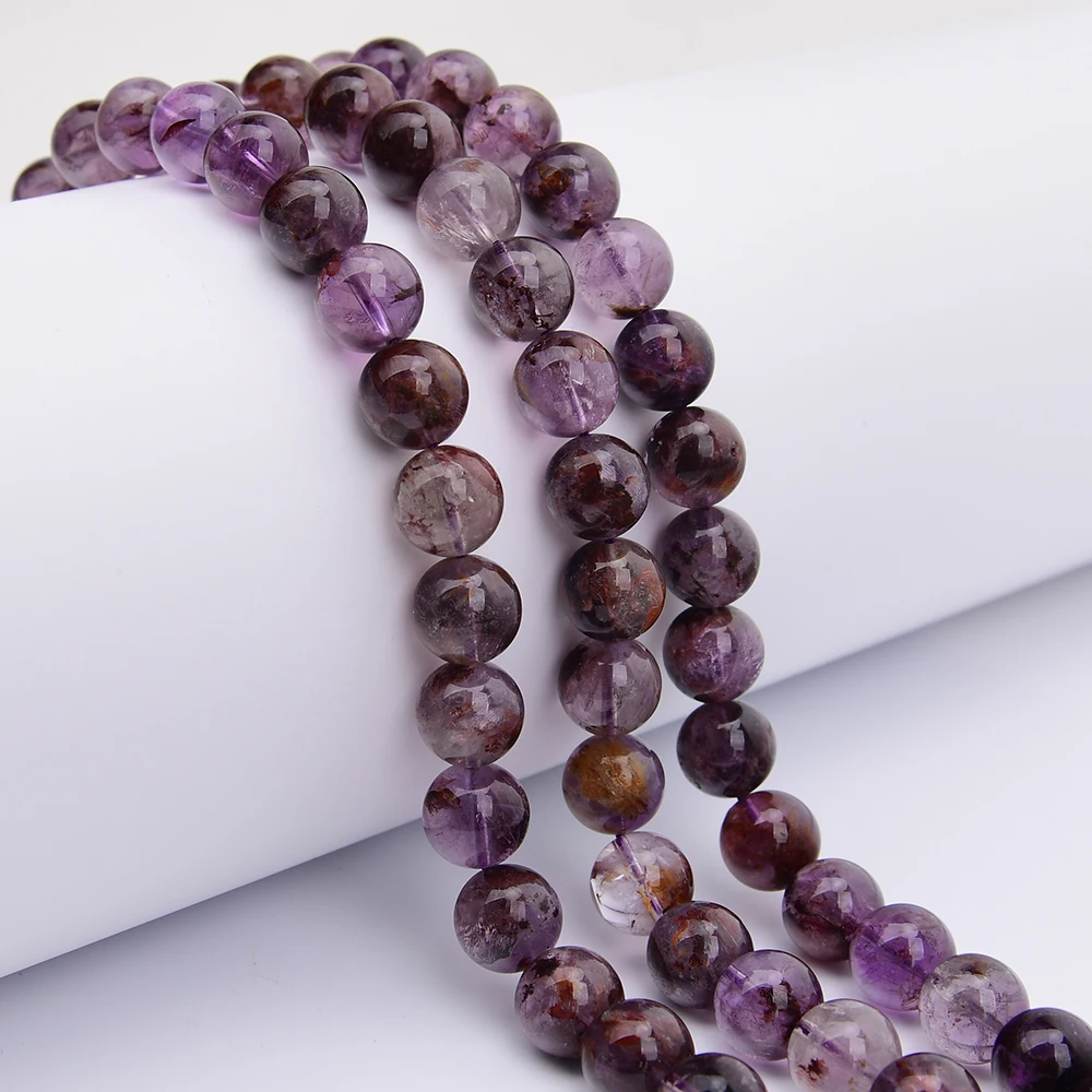 APDGG 14mm Big Natural Purple Phantom Ghost Quartz Smooth Round Loose Beads 15.5'' DIY Jewelry
APDGG 14mm Big Natural Purple Phantom Ghost Quartz Smooth Round Loose Beads 15.5'' DIY Jewelry