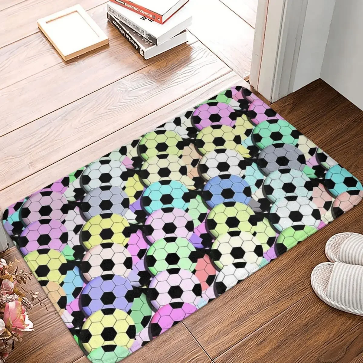 Cool Football Soccer Balls Colorful Pattern Doormat Rug Carpet Mat Footpad Front Room Corridor Kitchen Bedroom Balcony Toilet
Cool Football Soccer Balls Colorful Pattern Doormat Rug Carpet Mat Footpad Front Room Corridor Kitchen Bedroom Balcony Toilet