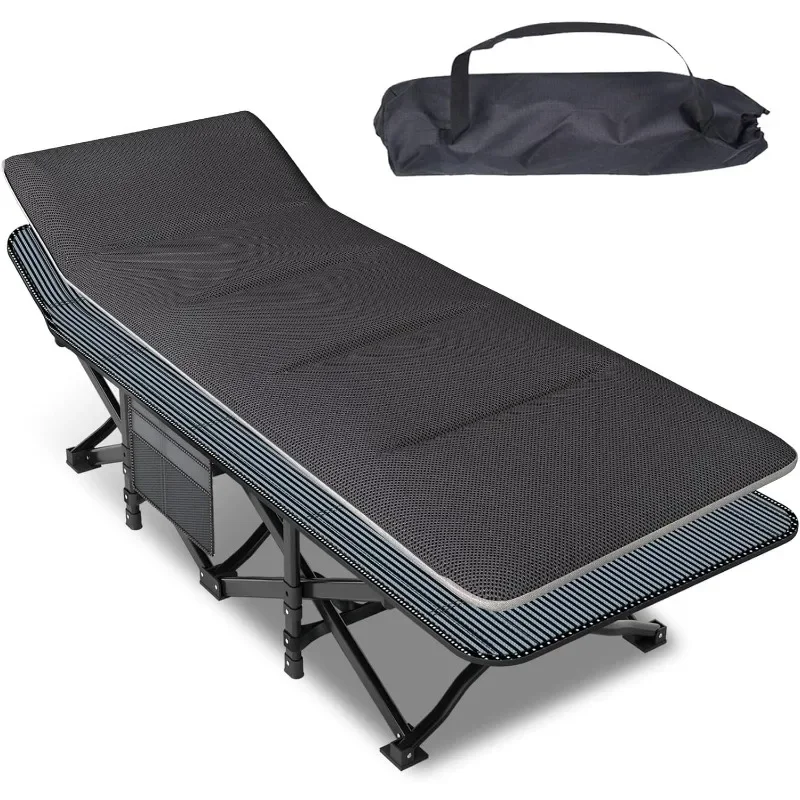 Camping Cot for Adults, Folding Bed with Comfortable Cushion, Tent Portable Sleeping Bed with Carry Bag for Camp Office Use
Camping Cot for Adults, Folding Bed with Comfortable Cushion, Tent Portable Sleeping Bed with Carry Bag for Camp Office Use