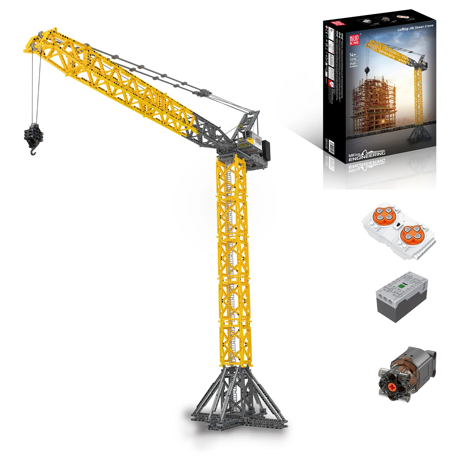 Mould King 2565PCS Electric Lever Tower Crane Building Blocks Kit Engineering Vehicle Series Assembled Toys Kid Birthday Gift
Mould King 2565PCS Electric Lever Tower Crane Building Blocks Kit Engineering Vehicle Series Assembled Toys Kid Birthday Gift