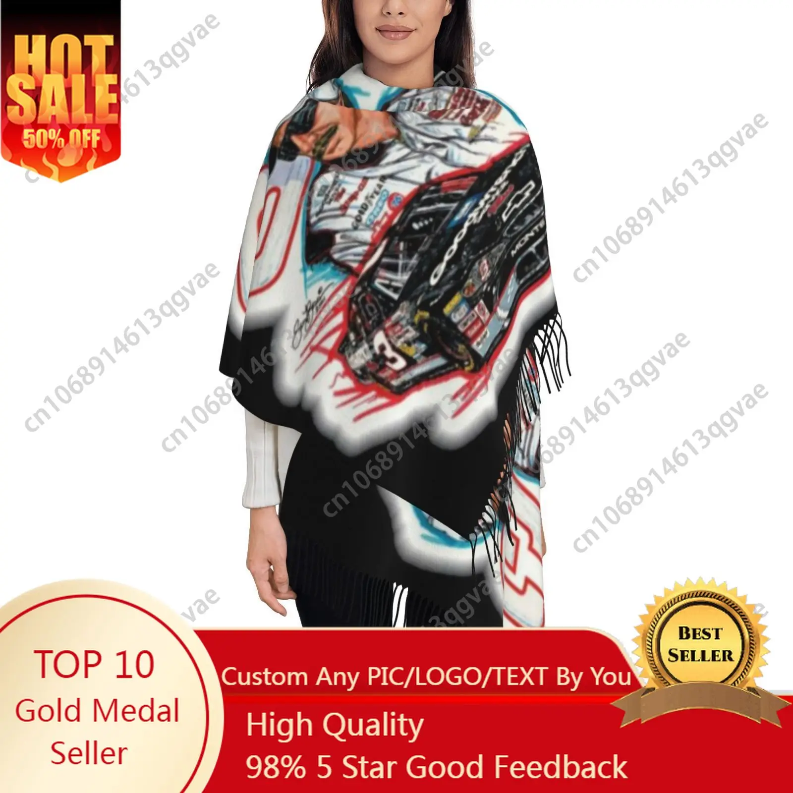 Dale Number 3 Earnhardt Furry Soft Tassel Warmth Scarf Traditional Headscarf Autumn Winter Large Shawl Scarf Gift Cashmere Scarf
Dale Number 3 Earnhardt Furry Soft Tassel Warmth Scarf Traditional Headscarf Autumn Winter Large Shawl Scarf Gift Cashmere Scarf