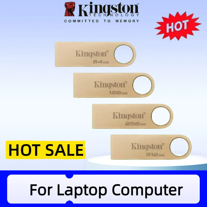 Kingston Flash Drive Data Traveler SE9 USB3.2 Gen1 64GB 128GB 256GB 512GB Metal Gold Pen Drive Up to 220Mb/s U Disk Pendrive
Kingston Flash Drive Data Traveler SE9 USB3.2 Gen1 64GB 128GB 256GB 512GB Metal Gold Pen Drive Up to 220Mb/s U Disk Pendrive