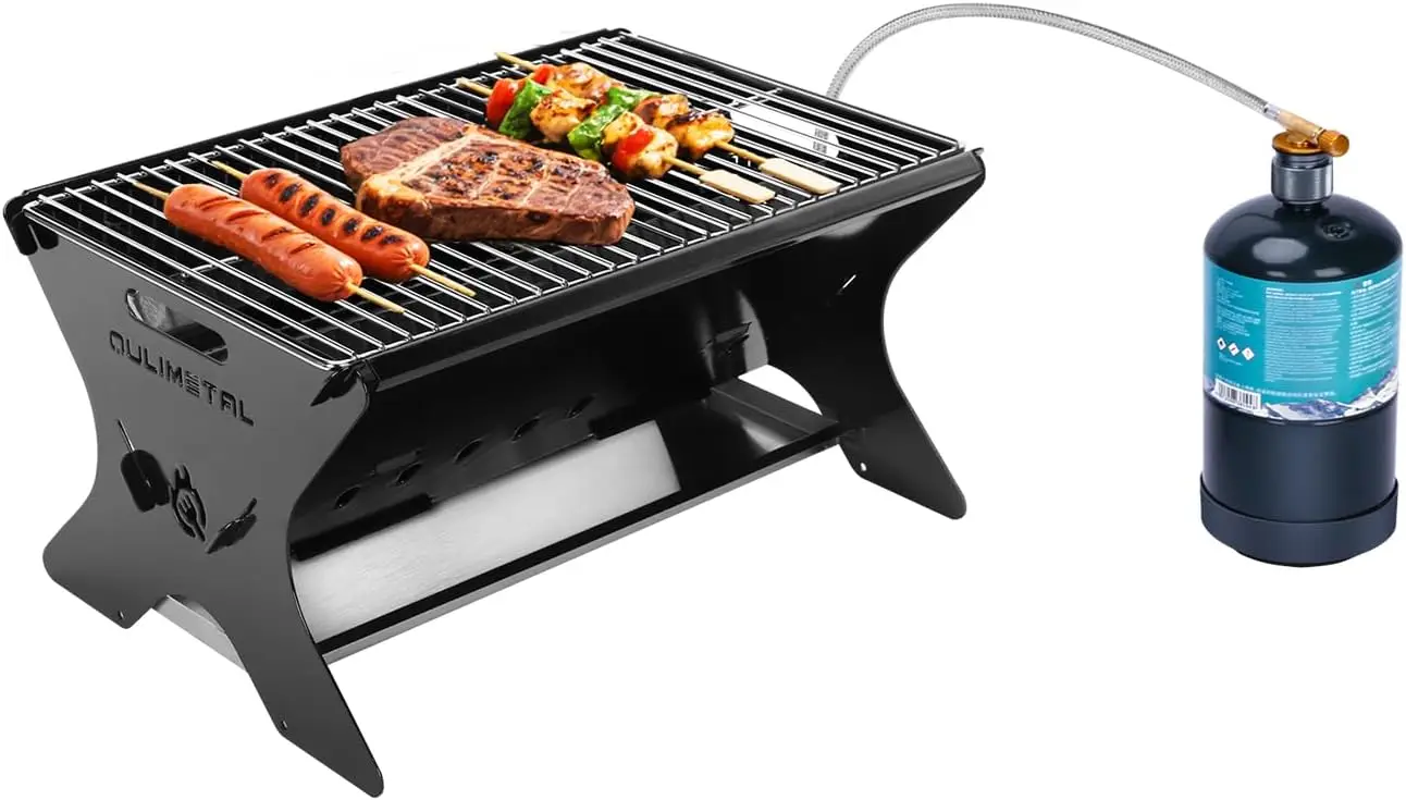 Foldable Portable Camping Grill for Charcoal and Gas, Heavy Duty Backpacking BBQ Grill with Carry Bag, Perfect for Outdoor Cooking, Camping, Tailgating, Patio, Backyard and Fire Pit
Foldable Portable Camping Grill for Charcoal and Gas, Heavy Duty Backpacking BBQ Grill with Carry Bag, Perfect for Outdoor Cooking, Camping, Tailgating, Patio, Backyard and Fire Pit