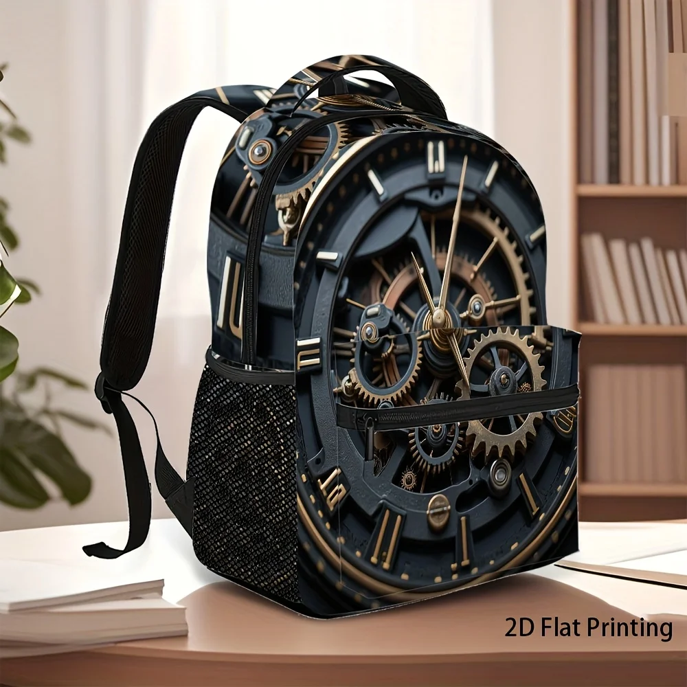Steampunk Clock Design Backpack Featuring Adjustable Shoulder Straps for a Comfortable Fit Suitable for Both Teenagers Adults
Steampunk Clock Design Backpack Featuring Adjustable Shoulder Straps for a Comfortable Fit Suitable for Both Teenagers Adults