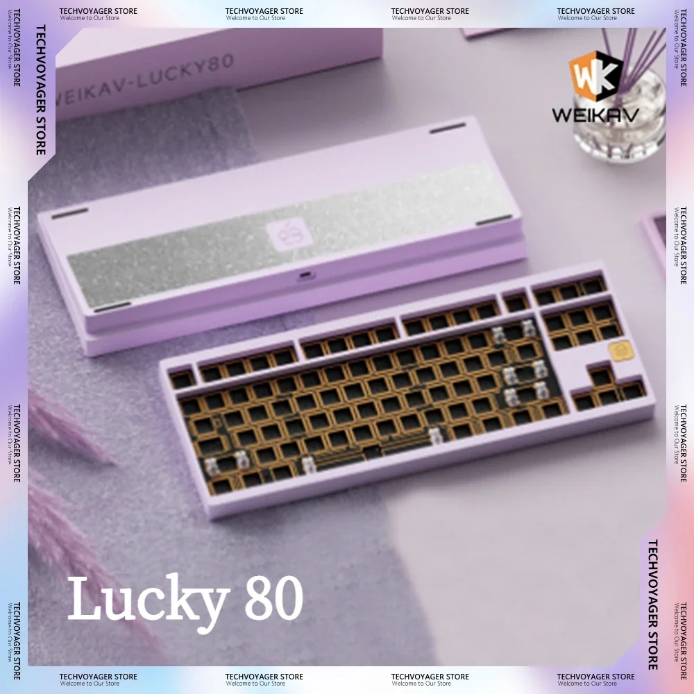 Weikav Lucky80 Наборы механических клавиатур из алюминиевого сплава Беспроводная Bluetooth Трехрежимная настройка Игровая клавиатура Комплект ПК Киберспорт Подарок
Weikav Lucky80 Наборы механических клавиатур из алюминиевого сплава Беспроводная Bluetooth Трехрежимная настройка Игровая клавиатура Комплект ПК Киберспорт Подарок
