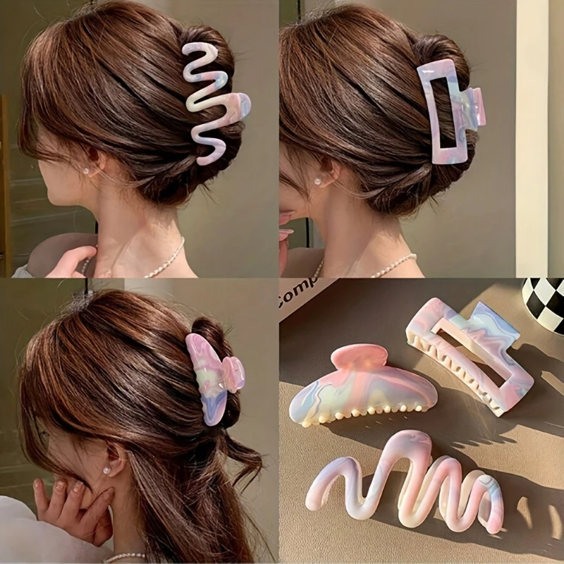 3-Spring/Summer Candy Claw Clip-Strong Hair Clip for Thick Hair,Sweet Hair Clip Suitable for Women,Suitable for Schools,Seaside
3-Spring/Summer Candy Claw Clip-Strong Hair Clip for Thick Hair,Sweet Hair Clip Suitable for Women,Suitable for Schools,Seaside