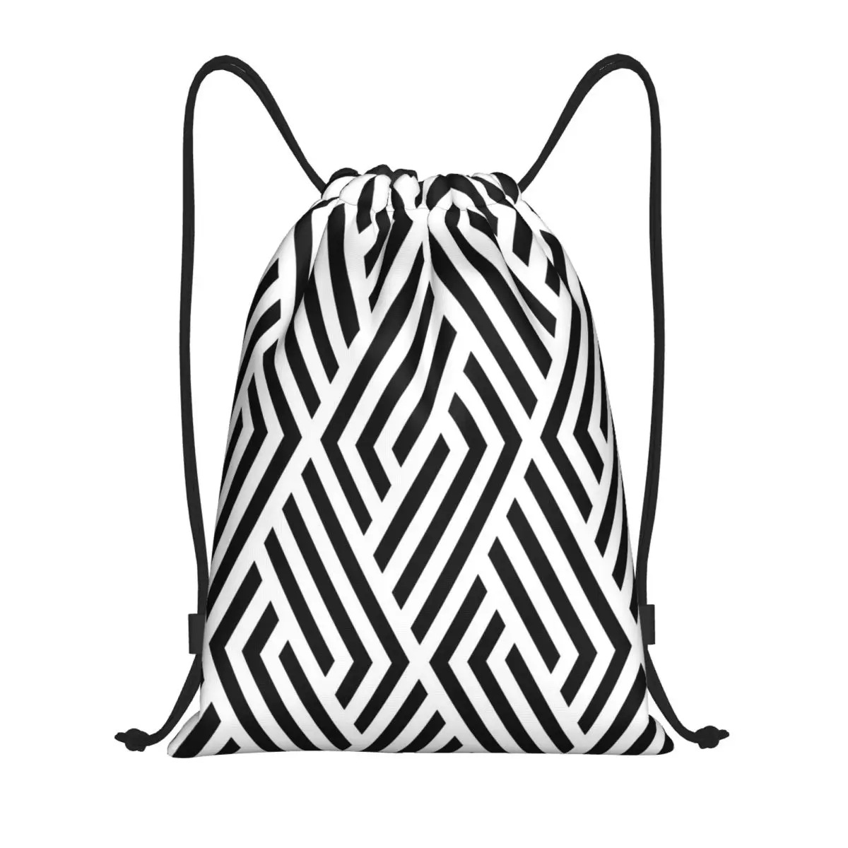 Custom Black And White Geometric Lines Drawstring Backpack Bags Women Men Lightweight Gym Sports Sackpack Sacks for Yoga
Custom Black And White Geometric Lines Drawstring Backpack Bags Women Men Lightweight Gym Sports Sackpack Sacks for Yoga