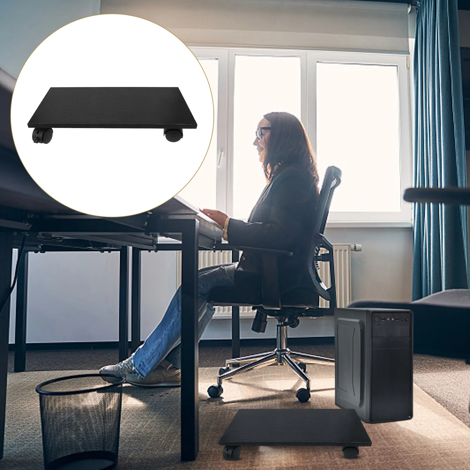 Under Desk Computer Tower Floor Stand Heavy Duty Pc Case Holder with Smooth Rolling Casters for Easy Mobility and Space Saving
Under Desk Computer Tower Floor Stand Heavy Duty Pc Case Holder with Smooth Rolling Casters for Easy Mobility and Space Saving