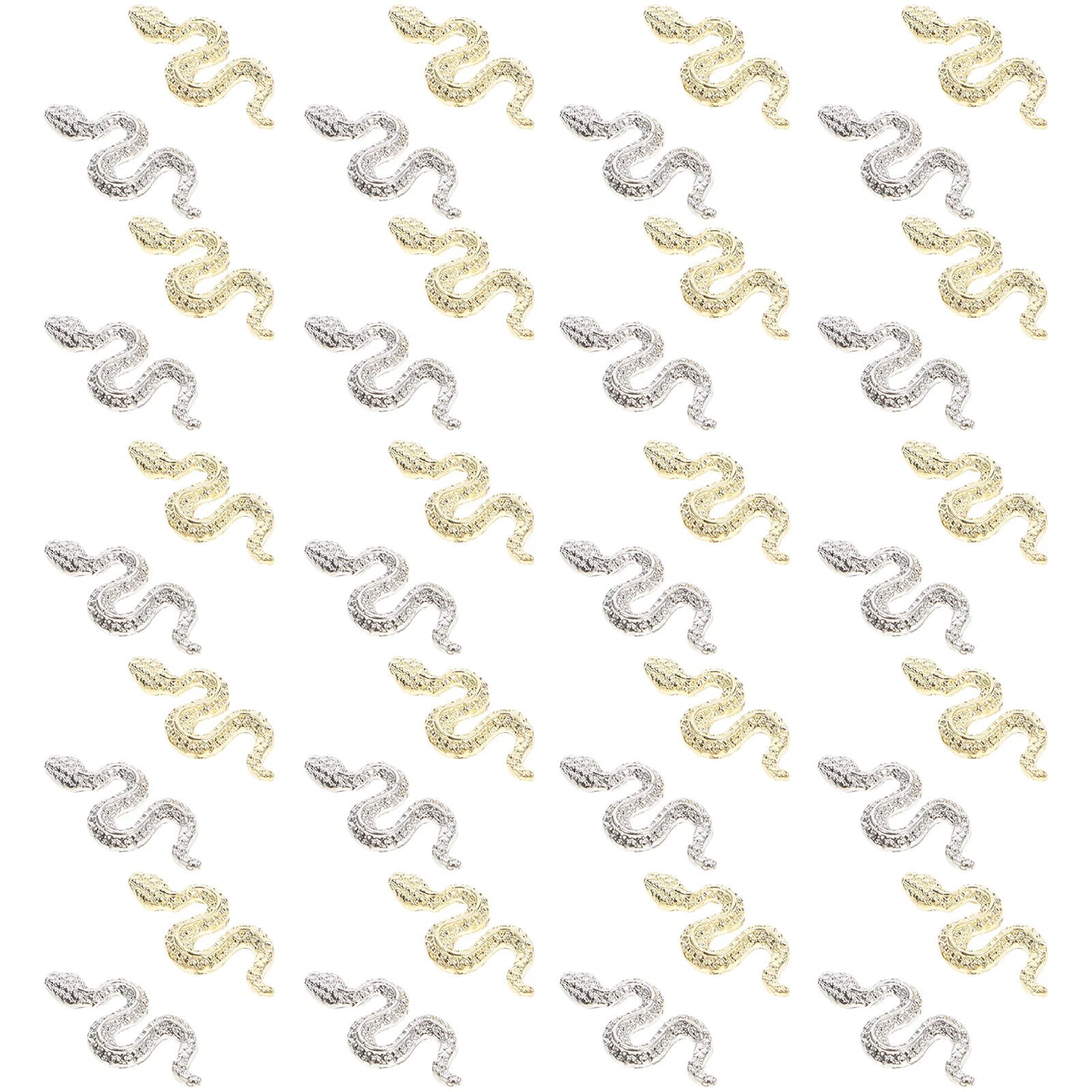 40pcs Cute Small Snake-shaped Nail Charms Zinc Alloy Decorations for DIY Acrylic Nails Jewelry Accessories Gifts
40pcs Cute Small Snake-shaped Nail Charms Zinc Alloy Decorations for DIY Acrylic Nails Jewelry Accessories Gifts